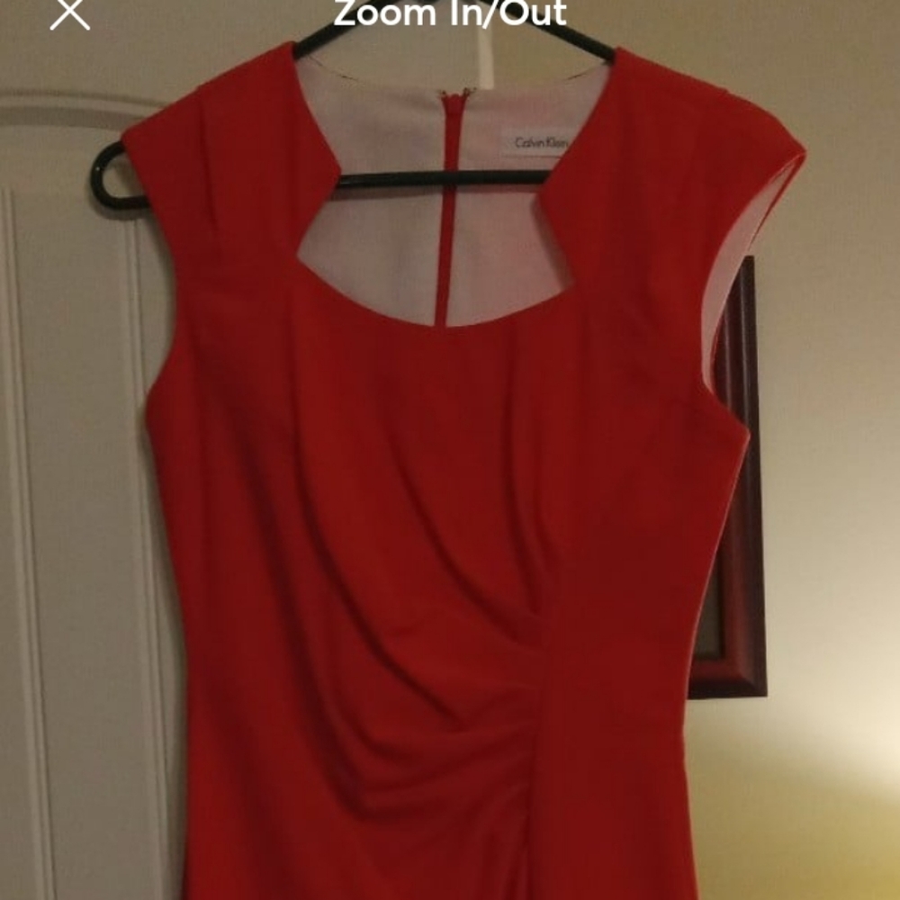 Coral Calvin Klein size 2 formal